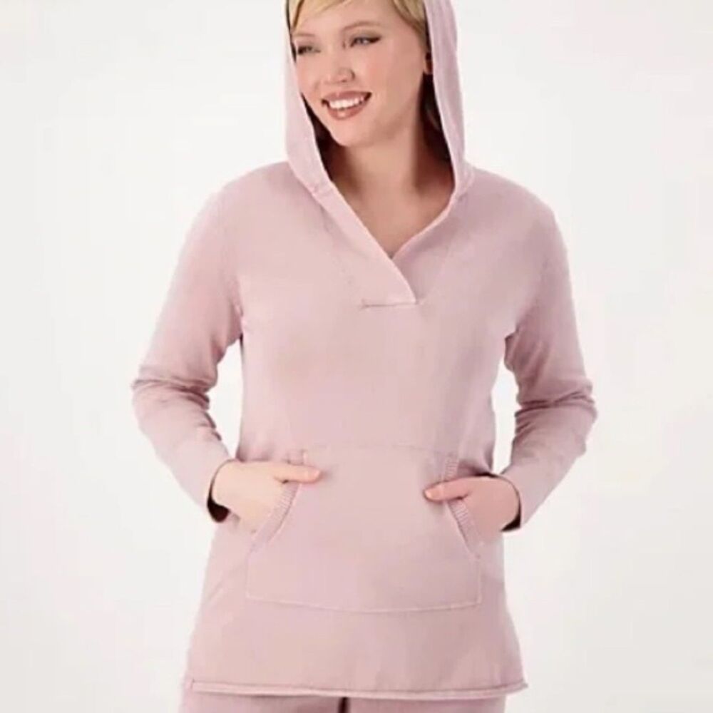 Barefoot Dreams Sunbleached Bonfire Hoodie Size Large